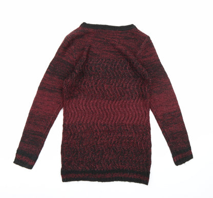 Terranova Womens Red  Knit Pullover Jumper Size S