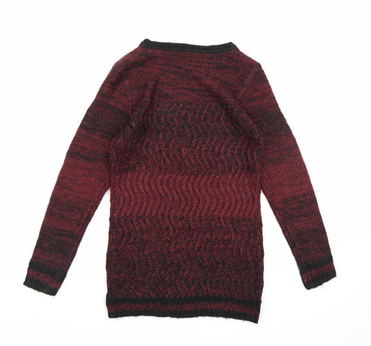 Terranova Womens Red  Knit Pullover Jumper Size S