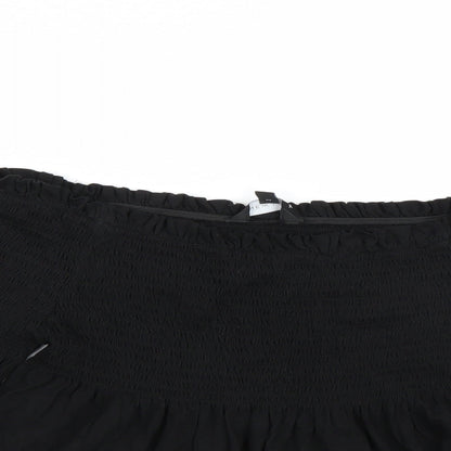 Womens UK Size 12 New Look Black Basic Blouse
