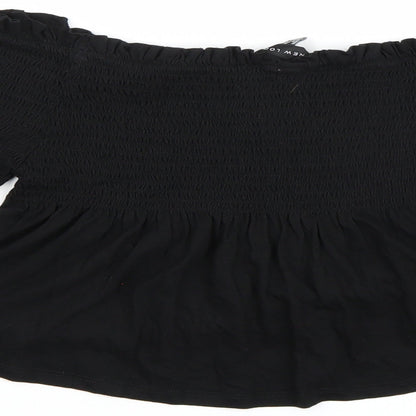 Womens UK Size 12 New Look Black Basic Blouse