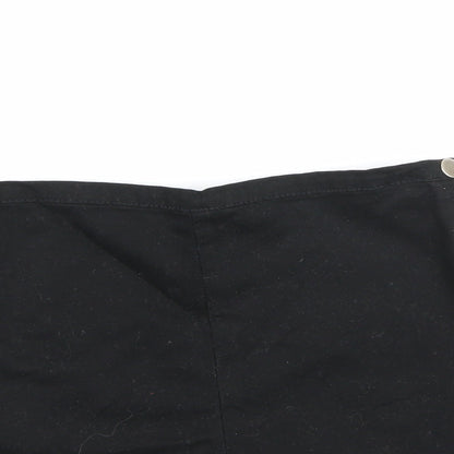 FOREVER 21 Womens Black  Denim Hot Pants Shorts Size M