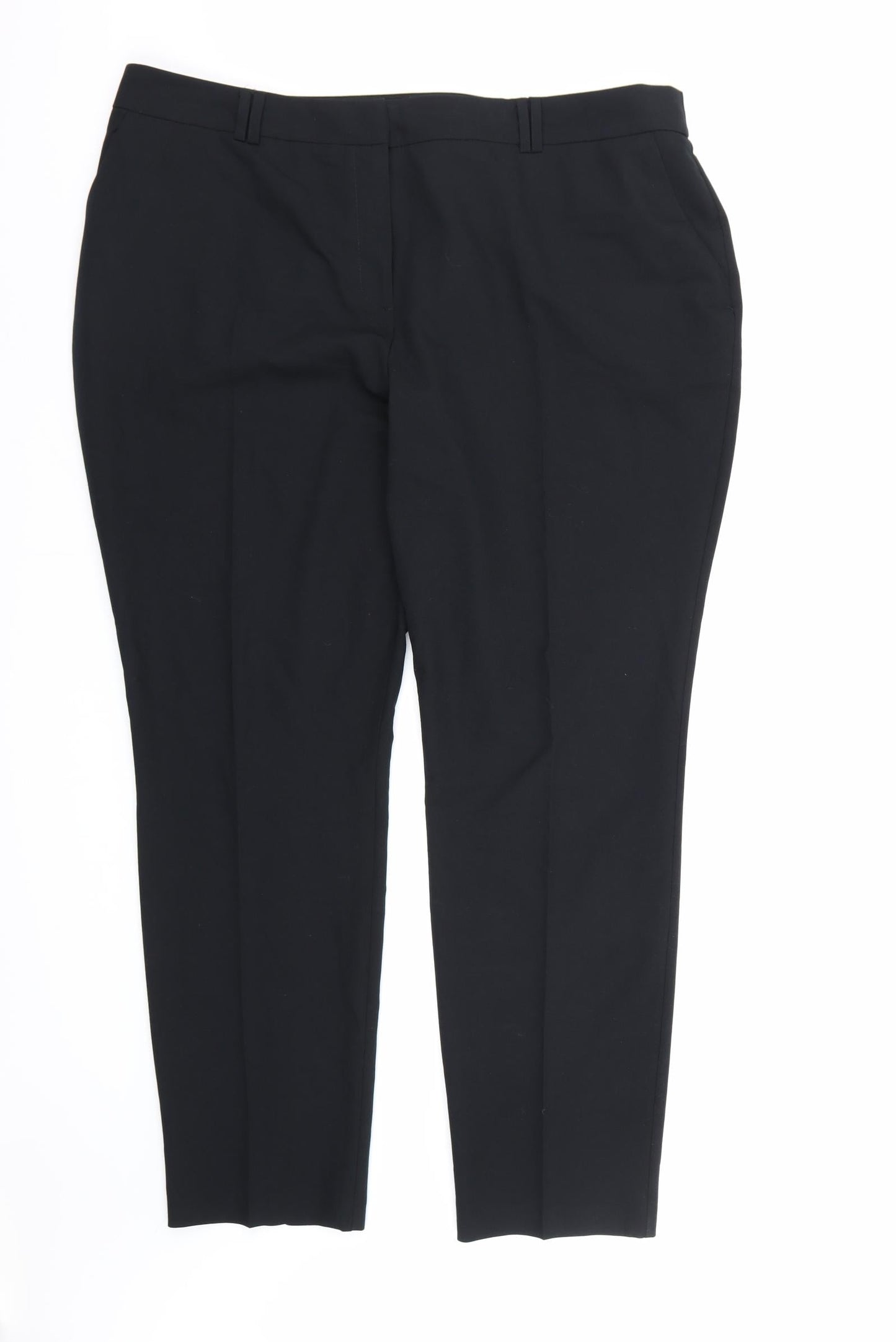 Womens UK Size 20 Bonmarché Regular Fit Dress Pants Black Trousers
