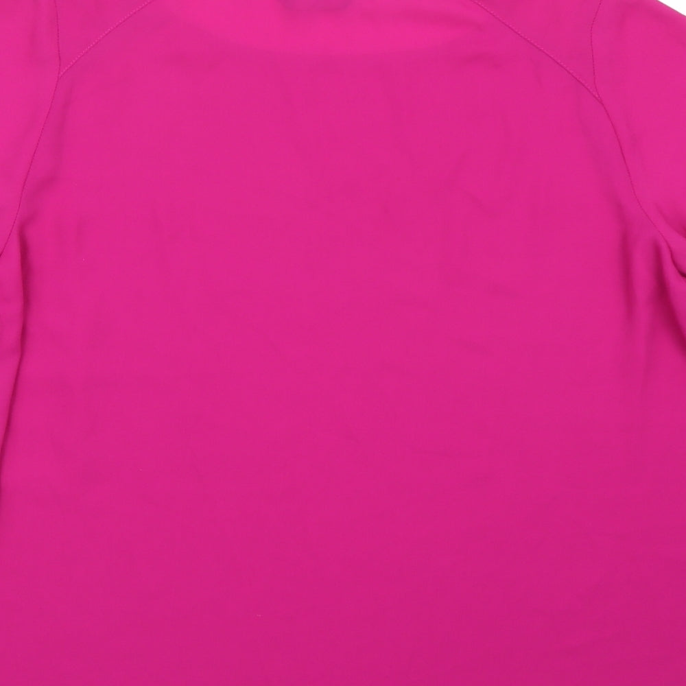 F&F Womens Purple  Chiffon Basic Blouse Size 10