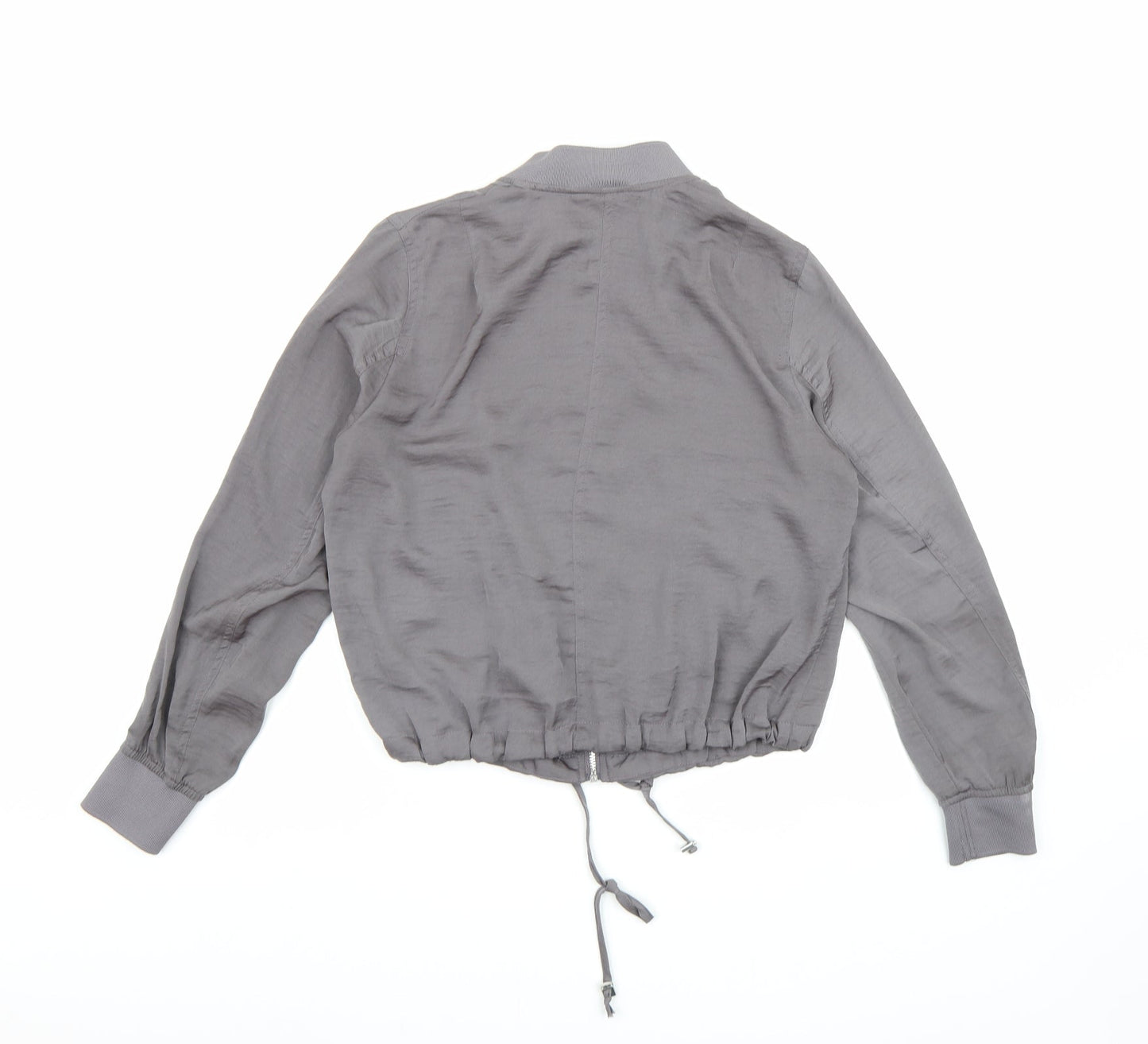 Divided by H&M Womens Grey  Satin Jacket  Size 10