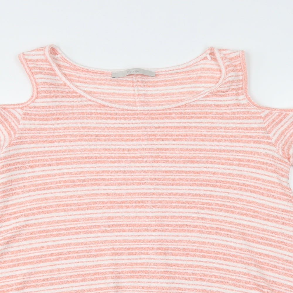 Womens UK Size 12 George Pink Basic Blouse