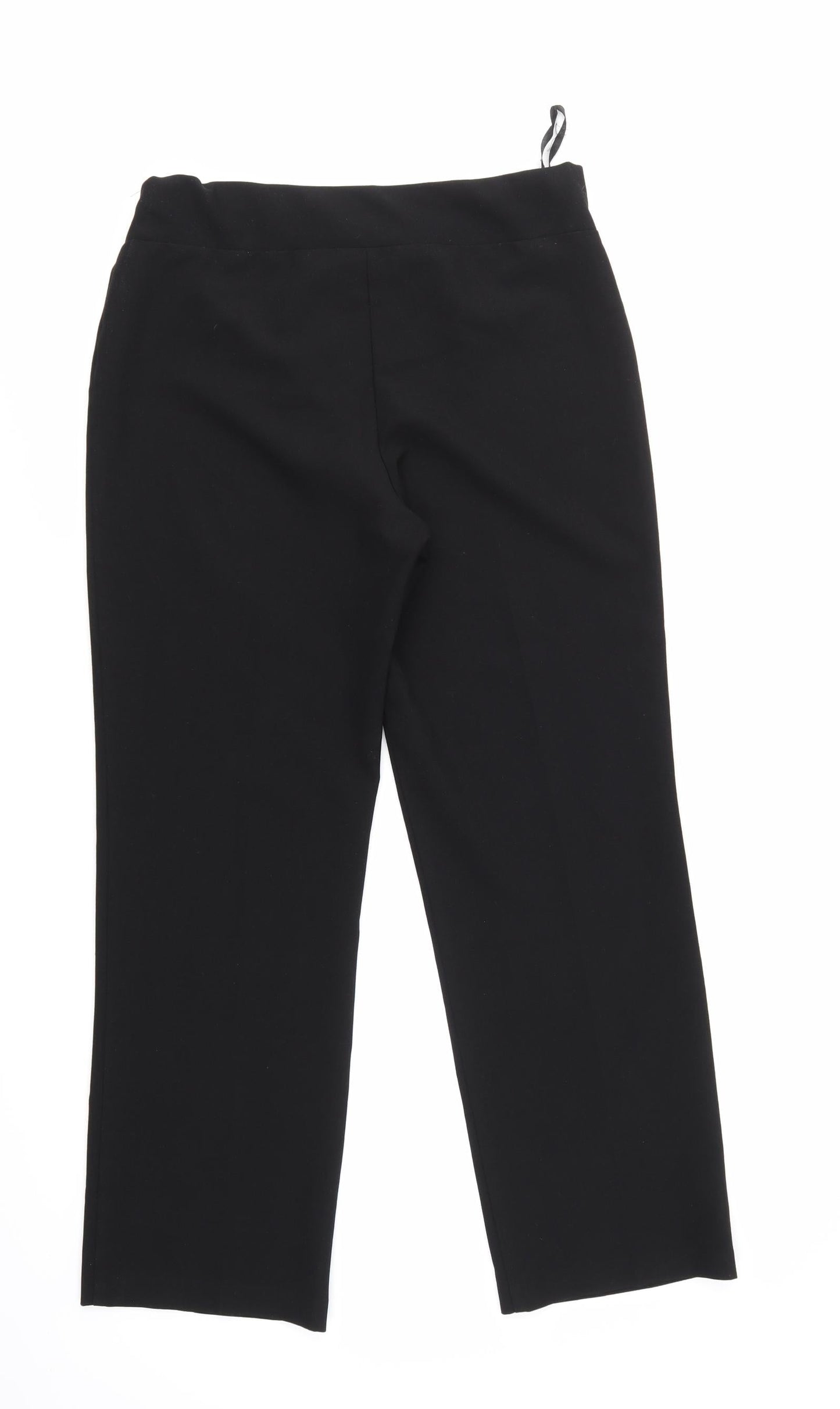 elite Womens Black   Trousers  Size 12 L28 in