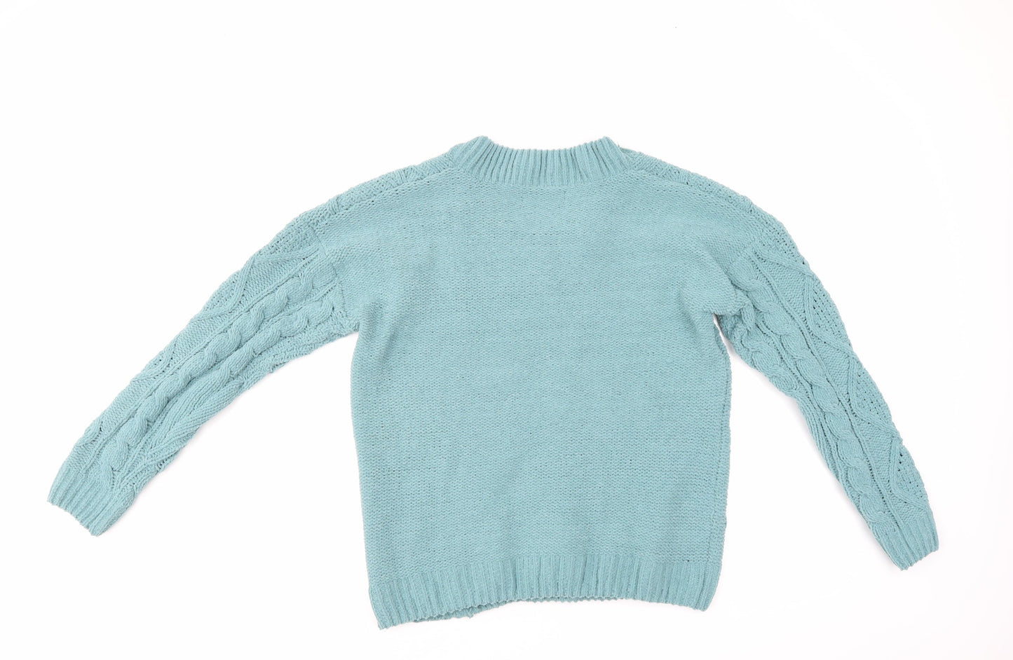 Primark Womens Blue Argyle/Diamond  Pullover Jumper Size S