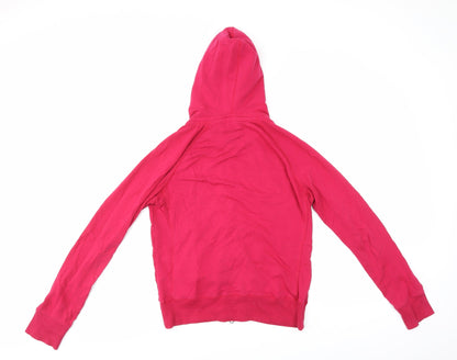 Denim & Co. Womens Purple   Full Zip Hoodie
