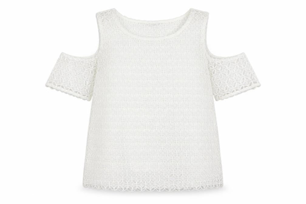 Womens UK Size 8 Select Ivory Basic Blouse