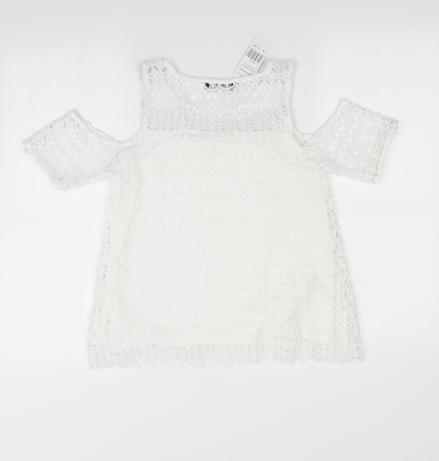 Womens UK Size 8 Select Ivory Basic Blouse