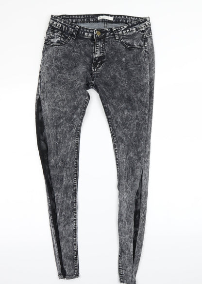 dressfo Womens Black   Skinny Jeans Size 10 L29 in