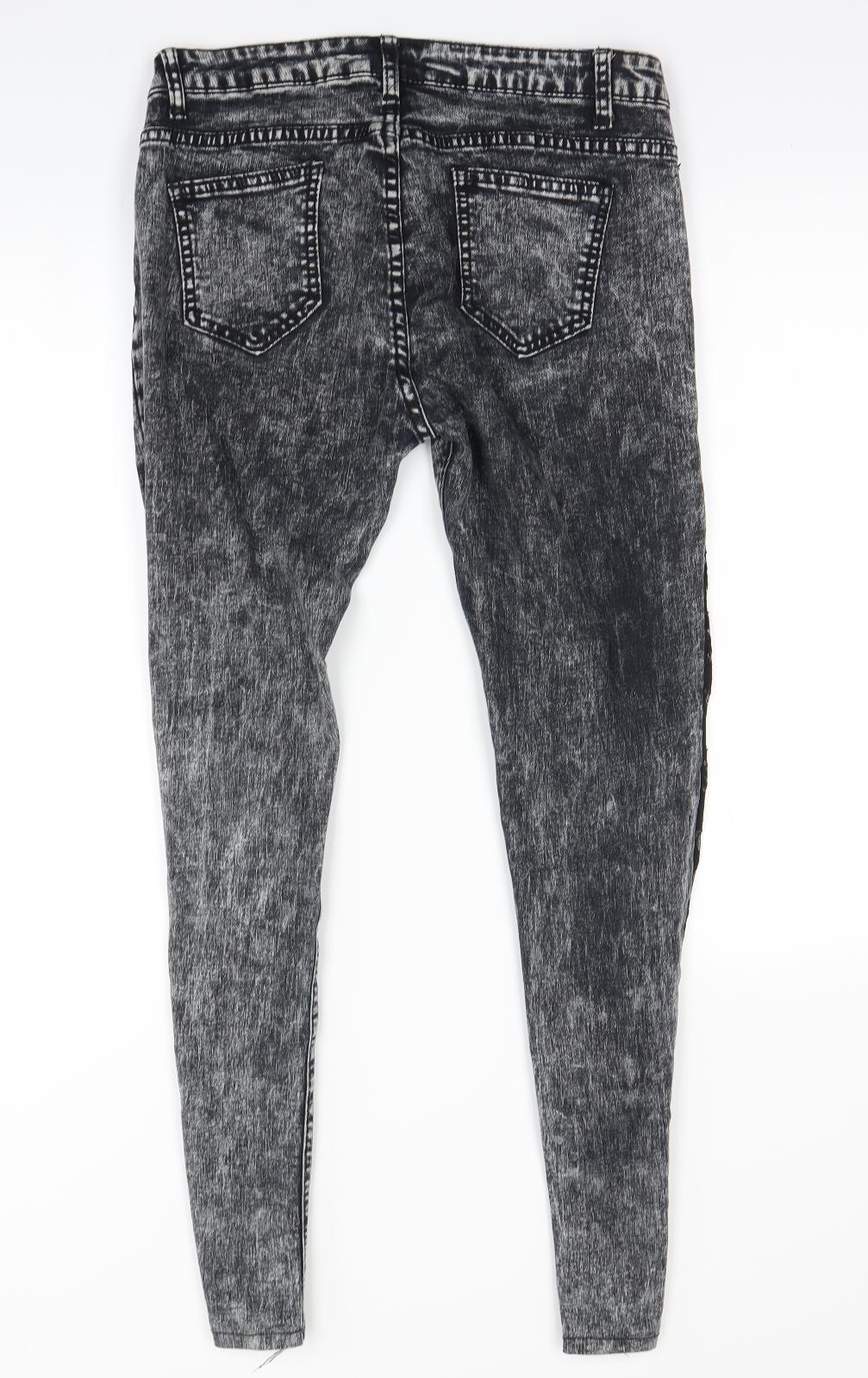 dressfo Womens Black   Skinny Jeans Size 10 L29 in
