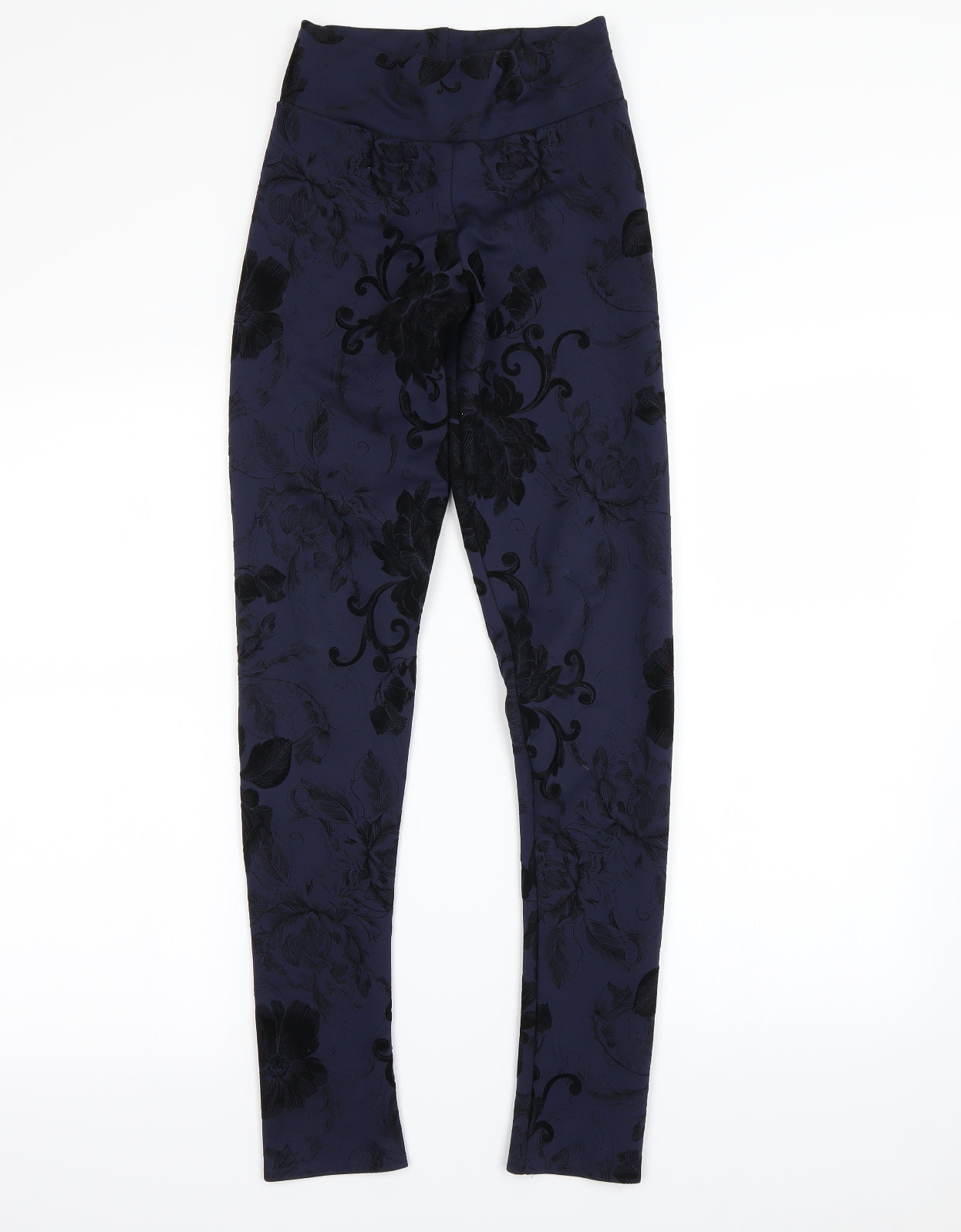 Blonde + Blonde Womens Blue Floral  Jegging Leggings Size 6 L28 in