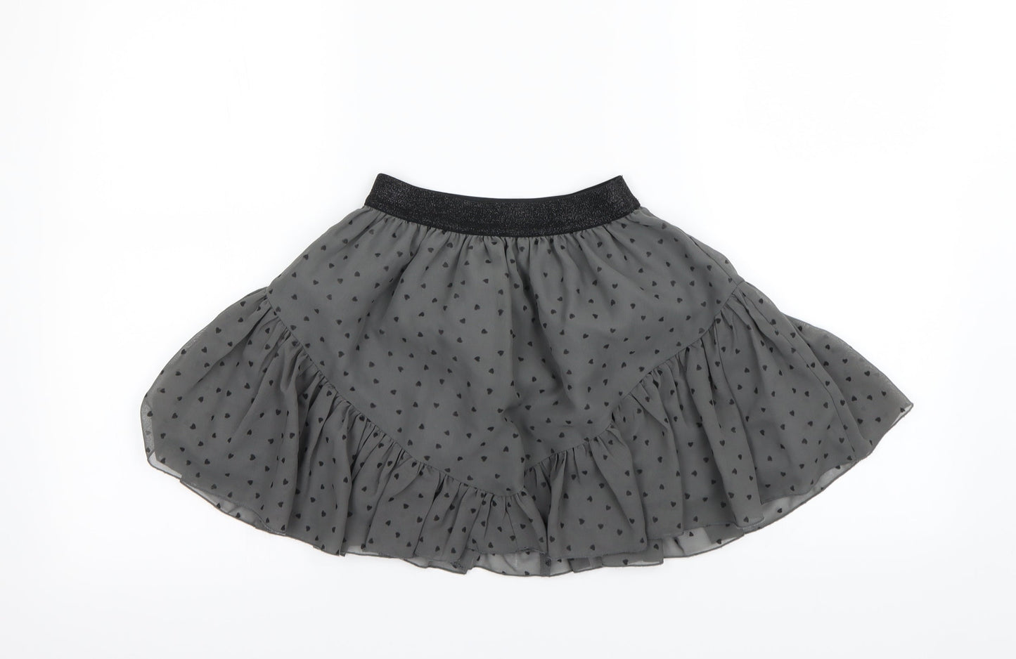 M&S Girls Green Polka Dot  Mini Skirt Size 6-7 Years