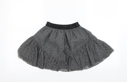 M&S Girls Green Polka Dot  Mini Skirt Size 6-7 Years
