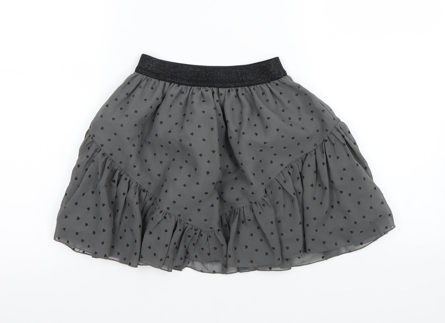 M&S Girls Green Polka Dot  Mini Skirt Size 6-7 Years