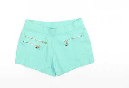 Preworn Girls Green   Culotte Shorts Size XL