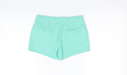 Preworn Girls Green   Culotte Shorts Size XL