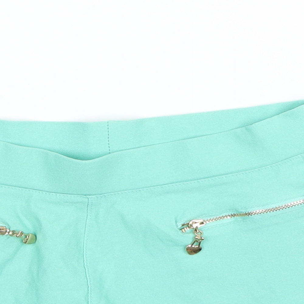 Preworn Girls Green   Culotte Shorts Size XL