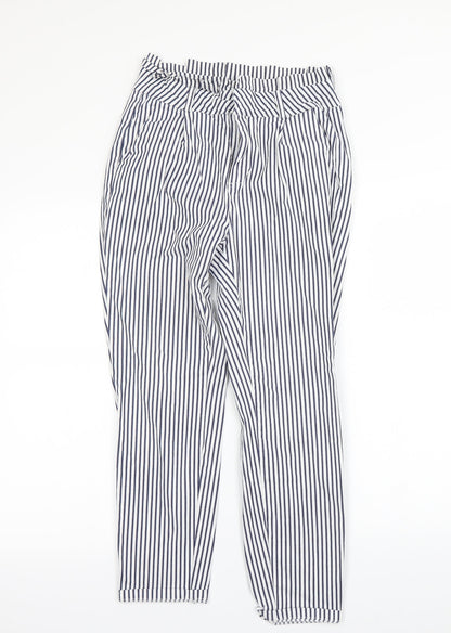 Vera Moda Womens White Striped  Trousers  Size S L28.5 in