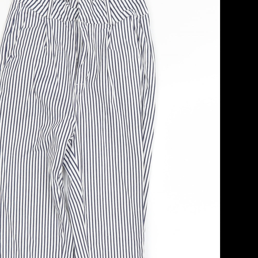 Vera Moda Womens White Striped  Trousers  Size S L28.5 in