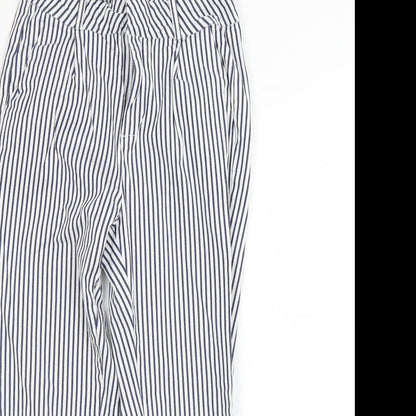 Vera Moda Womens White Striped  Trousers  Size S L28.5 in