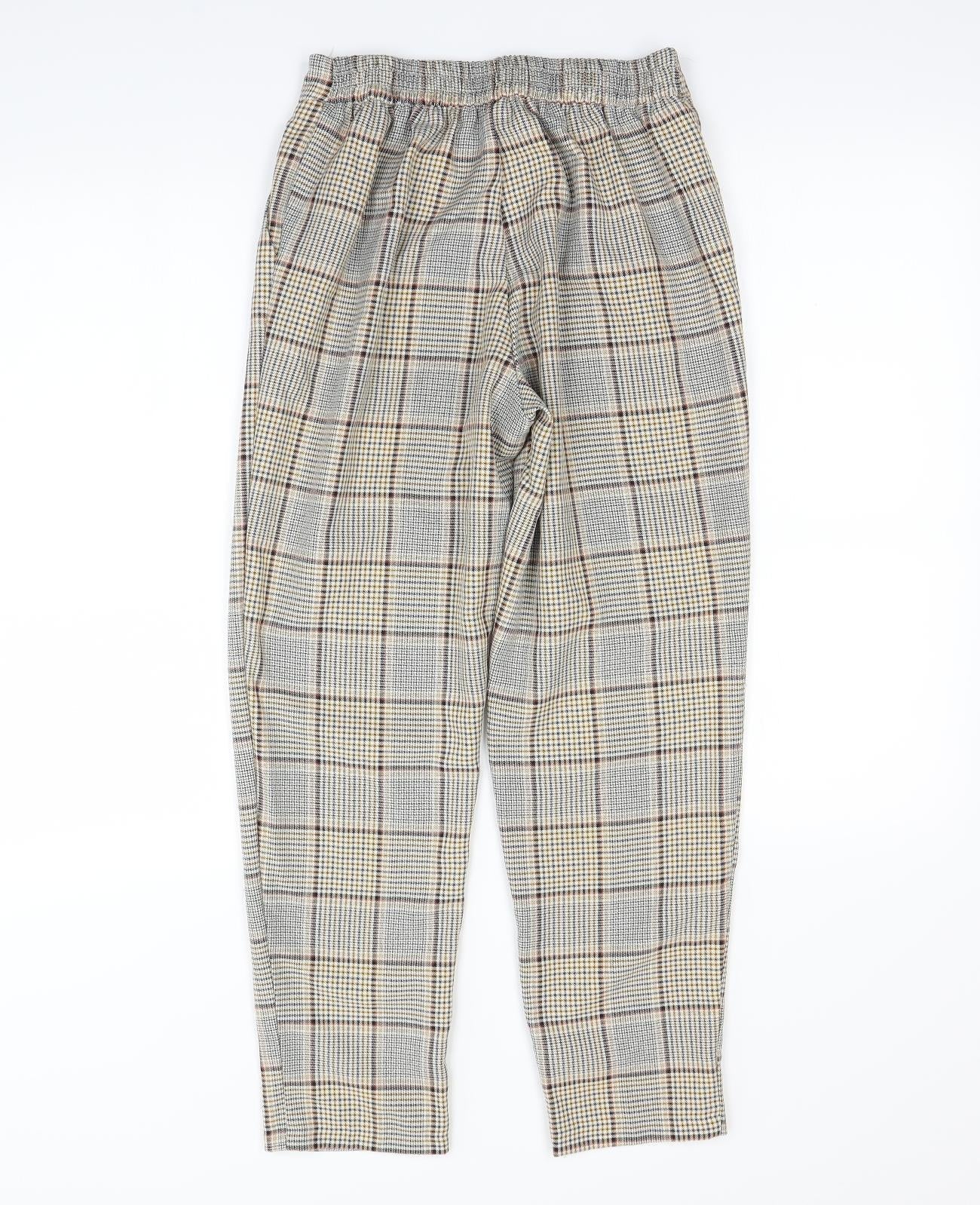New Look Womens Multicoloured Check  Dress Pants Trousers Size 6 L28 in