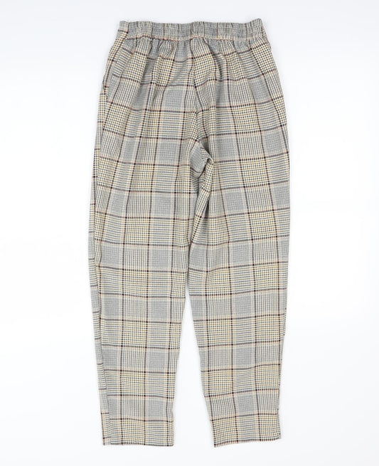 New Look Womens Multicoloured Check  Dress Pants Trousers Size 6 L28 in