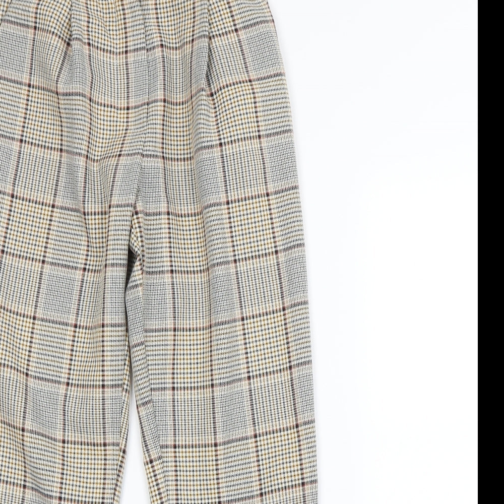 New Look Womens Multicoloured Check  Dress Pants Trousers Size 6 L28 in