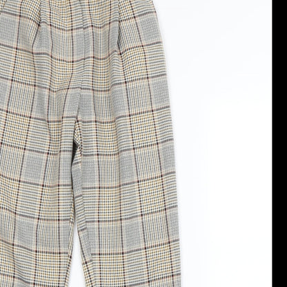 New Look Womens Multicoloured Check  Dress Pants Trousers Size 6 L28 in