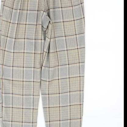 New Look Womens Multicoloured Check  Dress Pants Trousers Size 6 L28 in