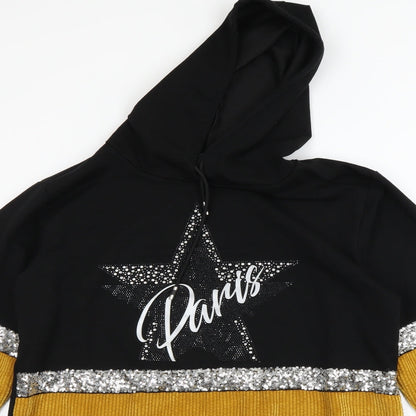 HORA Womens Black   Pullover Hoodie Size M