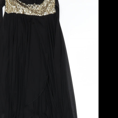 London Womens Black   Fit & Flare  Size 8