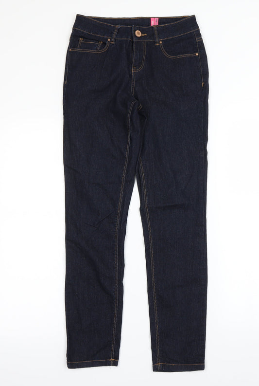 Womens UK Size 6 Preworn Regular Fit Skinny Blue Jeans