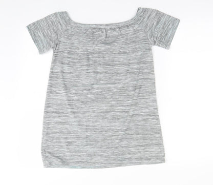 Papaya Womens Grey   Basic T-Shirt Size 10