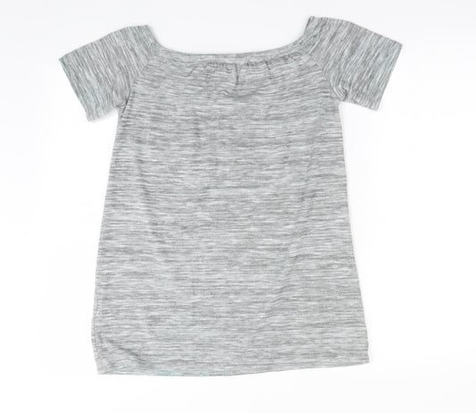Papaya Womens Grey   Basic T-Shirt Size 10