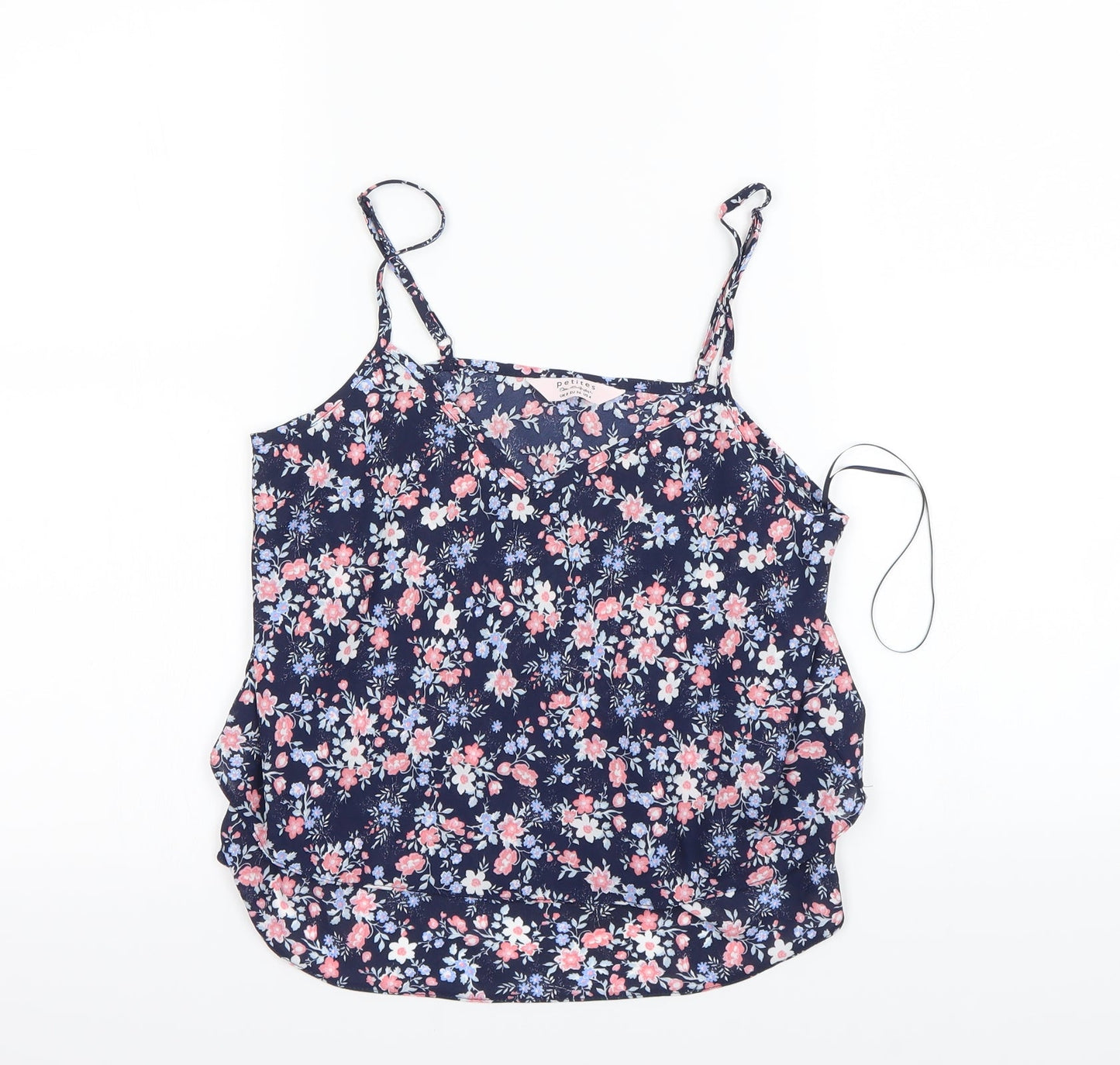 Miss Selfridge Womens Blue Floral  Camisole Blouse Size 8