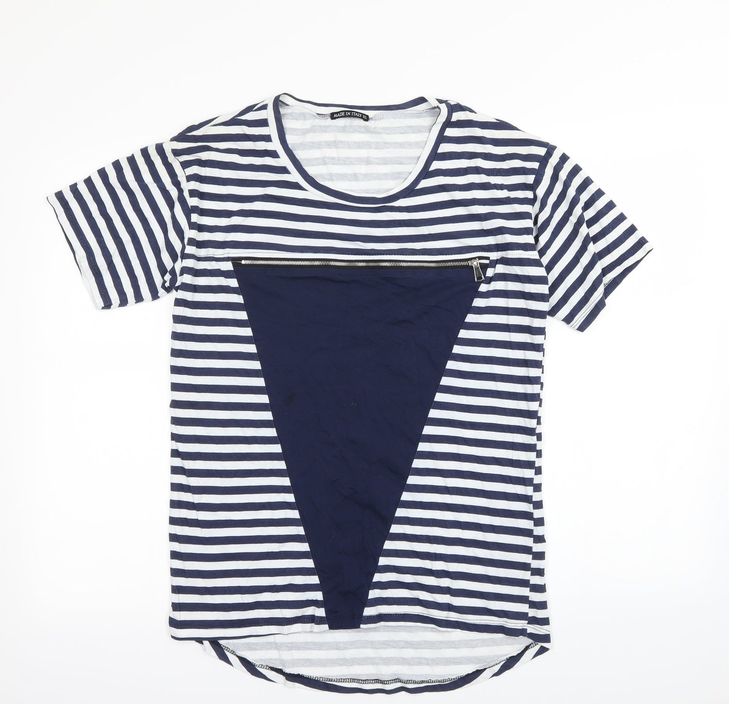 Womens UK Size XL Preworn Blue Basic T-Shirt