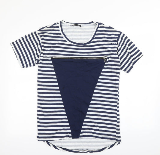 Womens UK Size XL Preworn Blue Basic T-Shirt