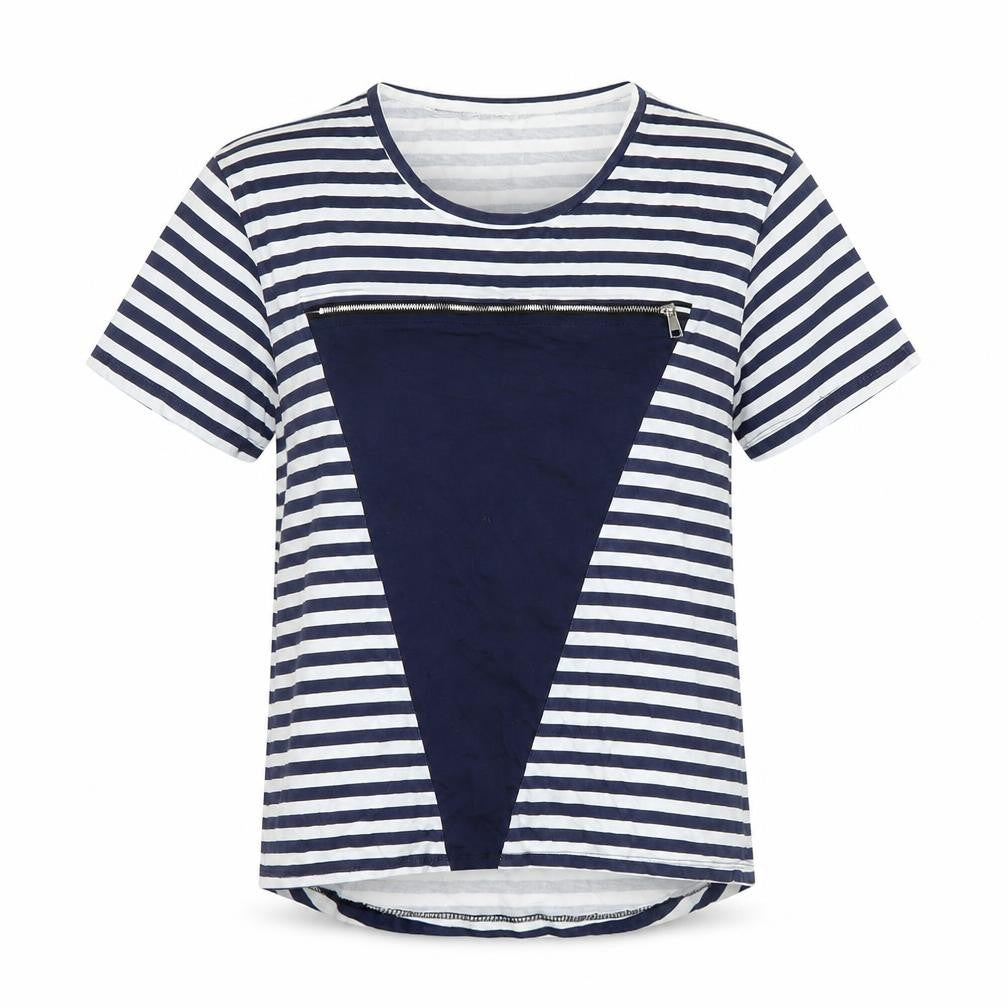 Womens UK Size XL Preworn Blue Basic T-Shirt