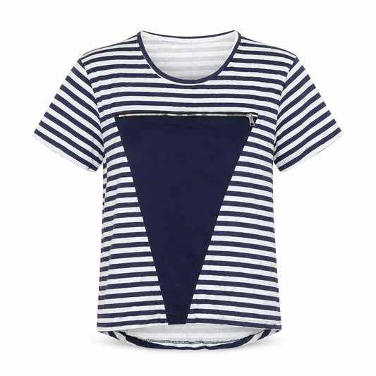 Womens UK Size XL Preworn Blue Basic T-Shirt