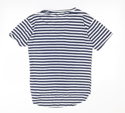 Womens UK Size XL Preworn Blue Basic T-Shirt