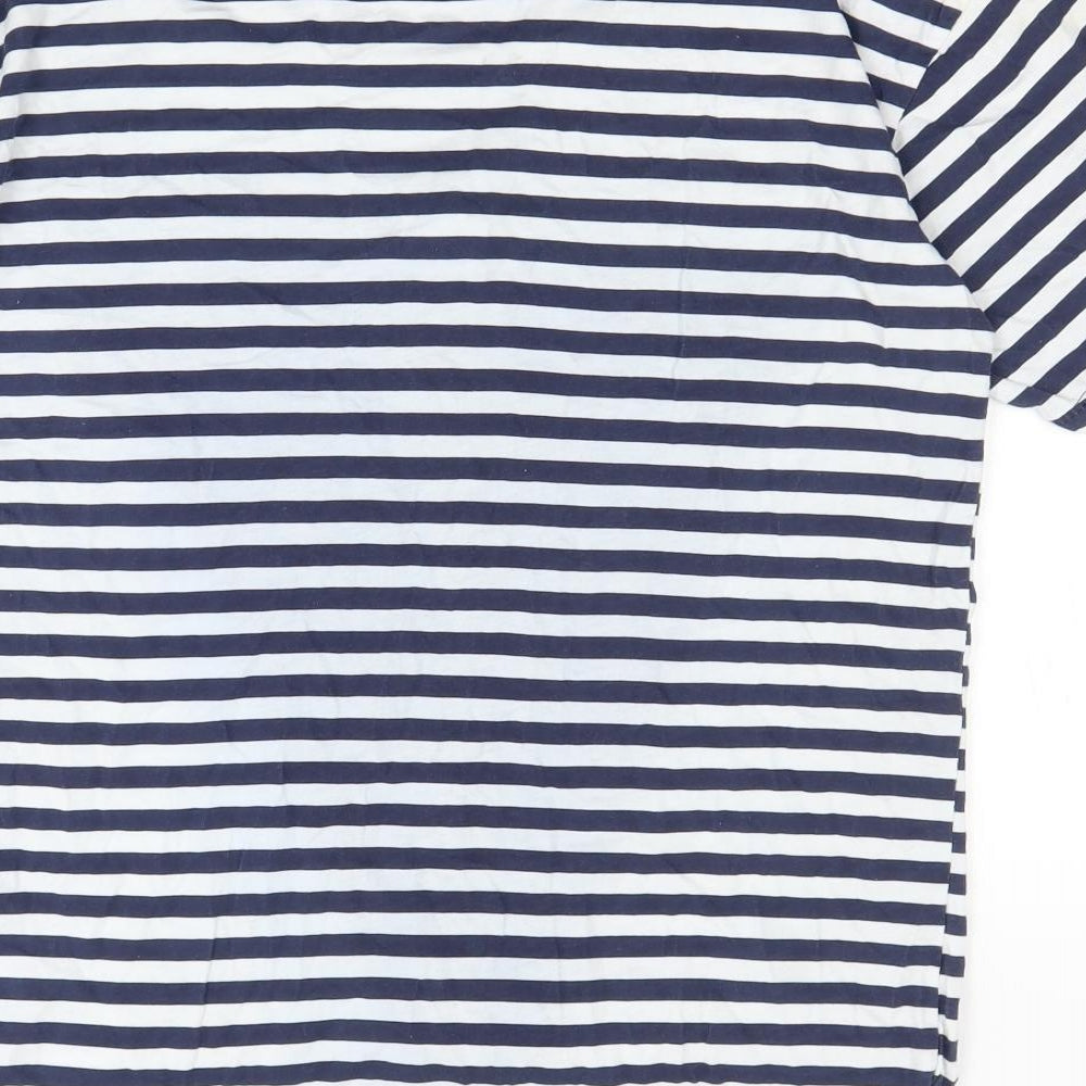 Womens UK Size XL Preworn Blue Basic T-Shirt