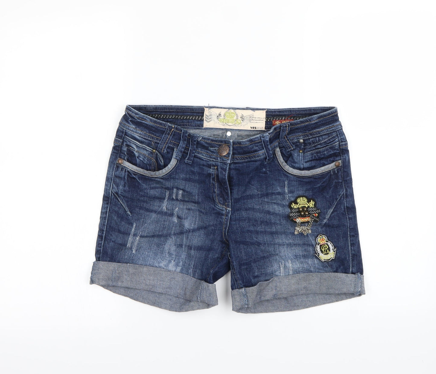 Womens UK Size 10 Yes Yes Regular Fit Cut-Off Shorts