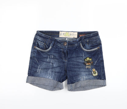 Womens UK Size 10 Yes Yes Regular Fit Cut-Off Shorts