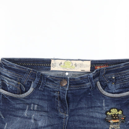 Womens UK Size 10 Yes Yes Regular Fit Cut-Off Shorts