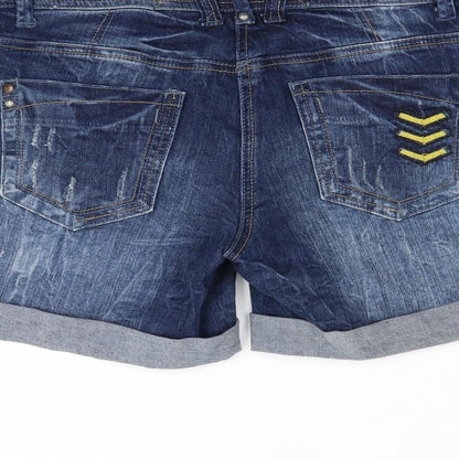 Womens UK Size 10 Yes Yes Regular Fit Cut-Off Shorts