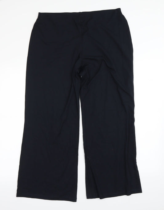 m&S Womens Blue   Trousers  Size 18 L26.5 in