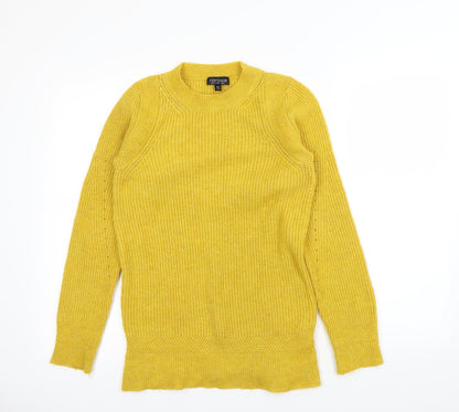 Topshop Womens Yellow   Pullover Jumper Size 6