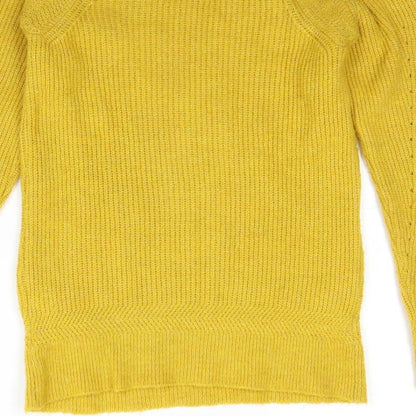 Topshop Womens Yellow   Pullover Jumper Size 6